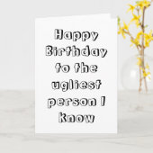 Carte Joyeux anniversaire laid (Fleur jaune)