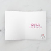 Carte Joyeux Anniversaire Lapin de Pâques (Intérieur)