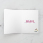 Carte Joyeux Anniversaire Lapin de Pâques (Intérieur)