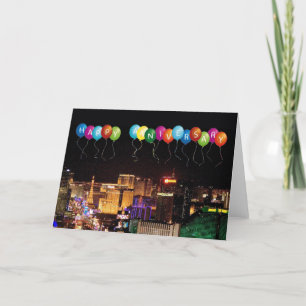 CARTE JOYEUX ANNIVERSAIRE LAS VEGAS CARD