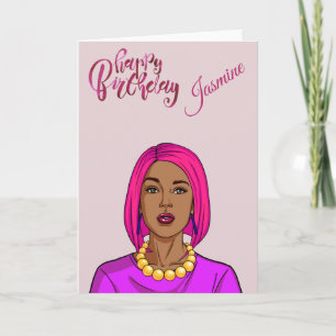 Carte Joyeux anniversaire Latina Ethnic