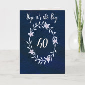 Carte Joyeux anniversaire le Big 40 (Devant)