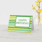 Carte joyeux anniversaire (lemonLime) (Fleur jaune)