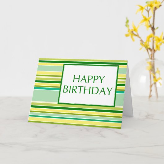 Carte joyeux anniversaire (lemonLime) (Fleur jaune)