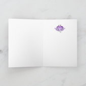 Carte Joyeux Anniversaire les amoureux avec cœur floral (Intérieur)