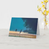 Carte Joyeux anniversaire - Les grands héros bleus prenn (Fleur jaune)