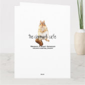 Carte Joyeux anniversaire Little Chipmunk (Dos)