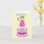 Carte Joyeux anniversaire Liz (Fleur jaune)