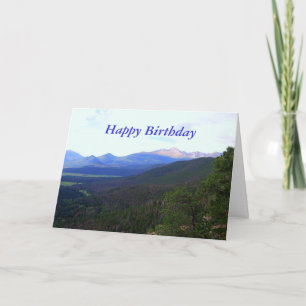 Carte Joyeux Anniversaire, Longs Peak, Colorado