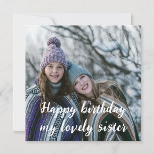 Carte Joyeux anniversaire ma belle soeur avec photo pers