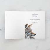 Carte Joyeux Anniversaire Ma Chose Sauvage Romantique (Intérieur)