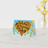 Carte joyeux anniversaire magnifique (Fleur jaune)