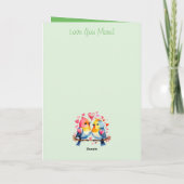 Carte Joyeux anniversaire magnifique petit ami oiseau ve (Dos)