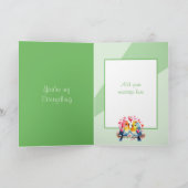 Carte Joyeux anniversaire magnifique petit ami oiseau ve (Intérieur)