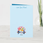 Carte Joyeux anniversaire magnifique petit ami oiseaux b (Dos)