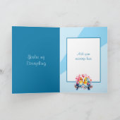 Carte Joyeux anniversaire magnifique petit ami oiseaux b (Intérieur)