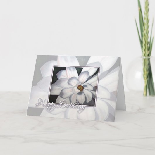 Carte Joyeux Anniversaire Magnolia (Devant)