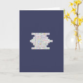 Carte Joyeux anniversaire - Mahjong (Fleur jaune)