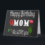 Carte Joyeux anniversaire maman avec un joli design de f<br><div class="desc">Magnifique anniversaire avec un design floral pour votre adorable maman</div>