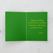 Carte Joyeux anniversaire Maman Black Eyed Susan Fleur s (Intérieur)