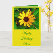 Carte Joyeux anniversaire Maman Black Eyed Susan Fleur s (Fleur jaune)