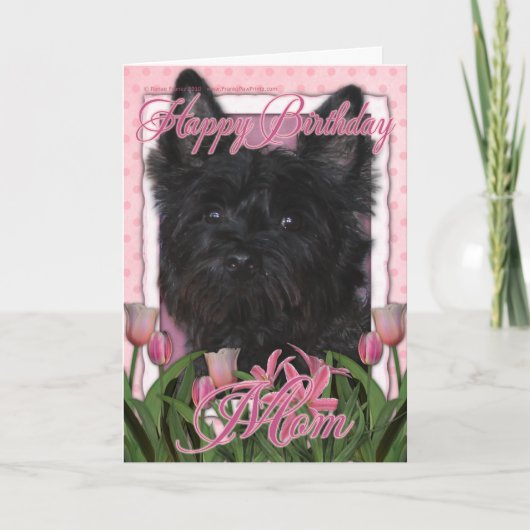 Carte Joyeux Anniversaire Maman - Cairn - Noir - Rosco (Devant)