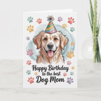 Joyeux Anniversaire Maman de Chien Retriever Golde