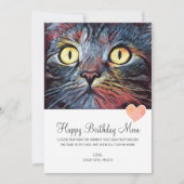 Carte Joyeux Anniversaire Maman de Secourt Chat (Devant)