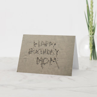 Carte Joyeux Anniversaire maman écriture Sandwriting