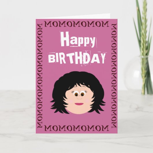 Carte Joyeux Anniversaire Maman (Fils) (Devant)