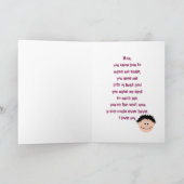 Carte Joyeux Anniversaire Maman (Fils) (Intérieur)