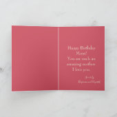 Carte Joyeux anniversaire maman Floral (Intérieur)