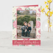 Carte Joyeux anniversaire maman Floral (Fleur jaune)