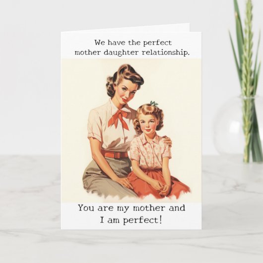 Carte Joyeux anniversaire Maman Mère Humour Drôle (Devant)