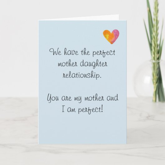 Carte Joyeux anniversaire Maman Mère Humour Drôle (Devant)