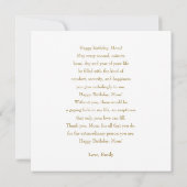 Carte Joyeux anniversaire Maman Photo (Dos)