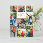 Carte Joyeux anniversaire Maman Photo Collage de la fill (Debout devant)