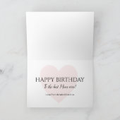 Carte Joyeux anniversaire Maman Photo personnalisée (Intérieur)