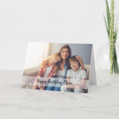 Carte Joyeux anniversaire Maman Photo personnalisée (Devant)