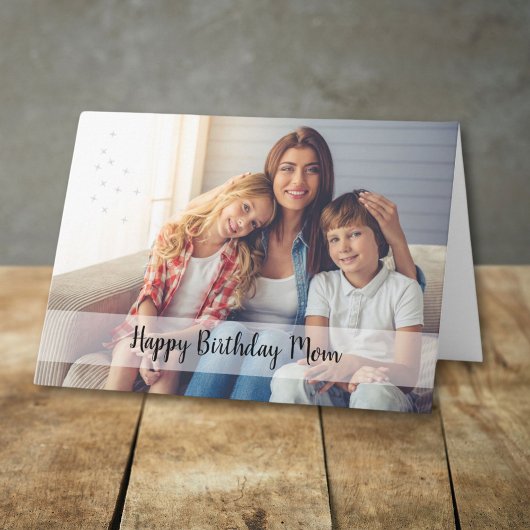 Carte Joyeux anniversaire Maman Photo personnalisée