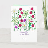 Carte Joyeux Anniversaire Maman, Plutôt Floral (Dos)