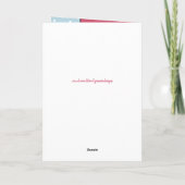 Carte Joyeux anniversaire maman rose et bleu photo (Dos)