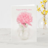 Carte Joyeux Anniversaire, Maman, Rose, Fleur, Carnation (Fleur jaune)