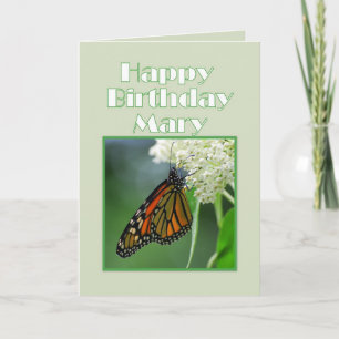 Carte Joyeux Anniversaire Mary Monarch Papillon