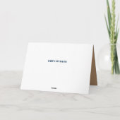 Carte Joyeux anniversaire masculin (Dos)