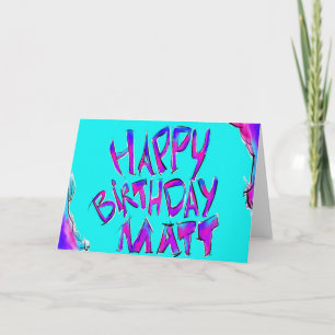 Carte Joyeux anniversaire - Matt