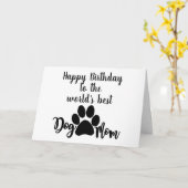 CARTE JOYEUX ANNIVERSAIRE ***MEILLEUR CHIEN DE MÈRE JAMA (Fleur jaune)
