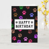 Carte Joyeux anniversaire Meilleur Chien Papa Jamais Emp (Fleur jaune)