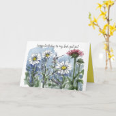 Carte Joyeux Anniversaire Meilleur Gal Pal Daisy Flower  (Fleur jaune)