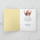 Carte Joyeux anniversaire Meilleur grand-mère jamais amu (Intérieur)